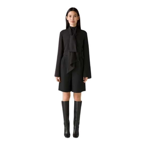 St. John heavy knit pleated shorts 6